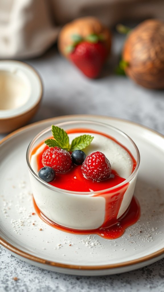 Vegan Coconut Panna Cotta