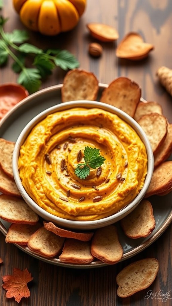 Creamy Pumpkin Hummus Recipe for Thanksgiving