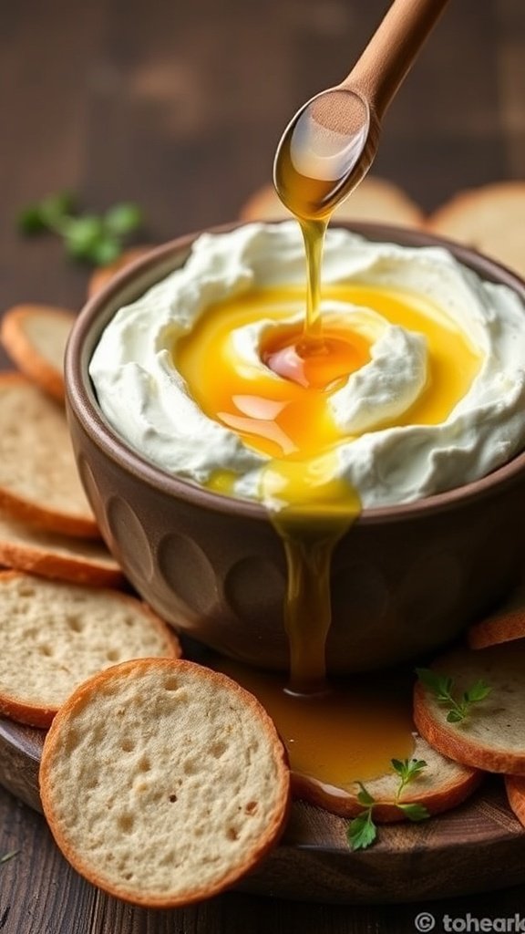 Yummy Whipped Feta and Honey Dip