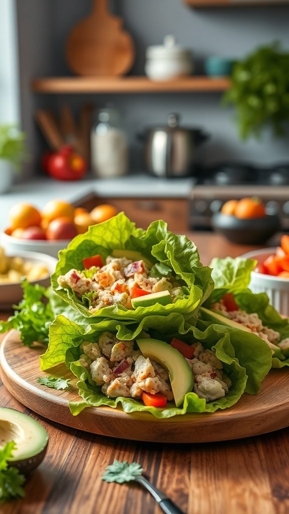 Turkey and Avocado Lettuce Wraps