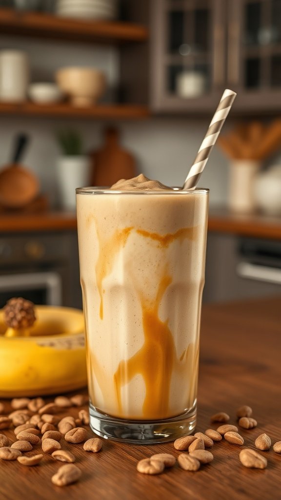 Peanut Butter Banana Coffee Smoothie