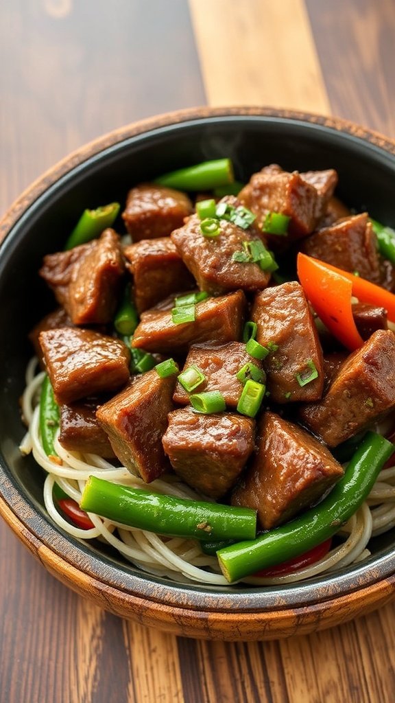 Spicy Blackstone Beef Stir Fry
