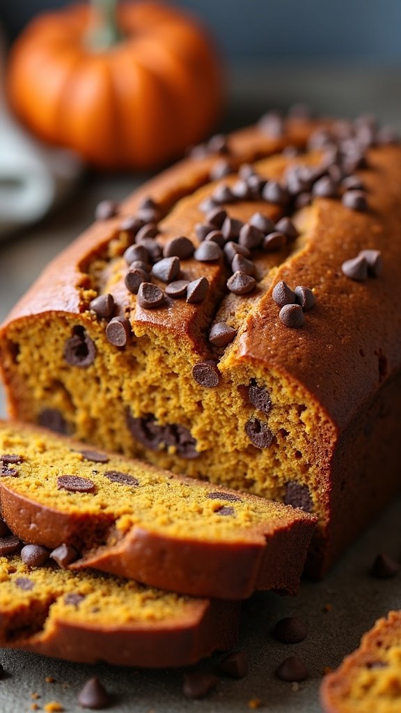 Choco Chip Pumpkin Bread