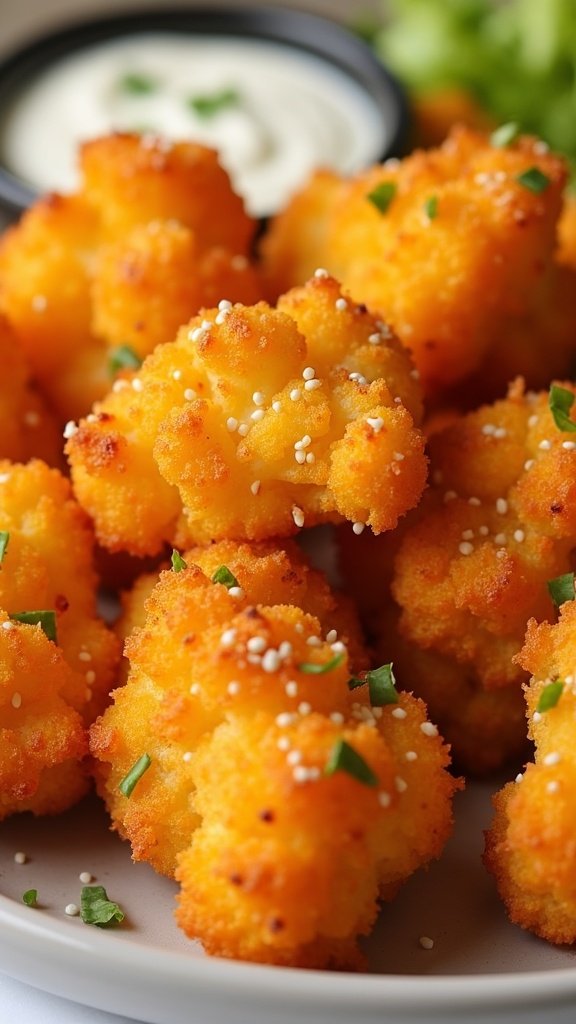 Crispy Air Fryer Cauliflower Wings