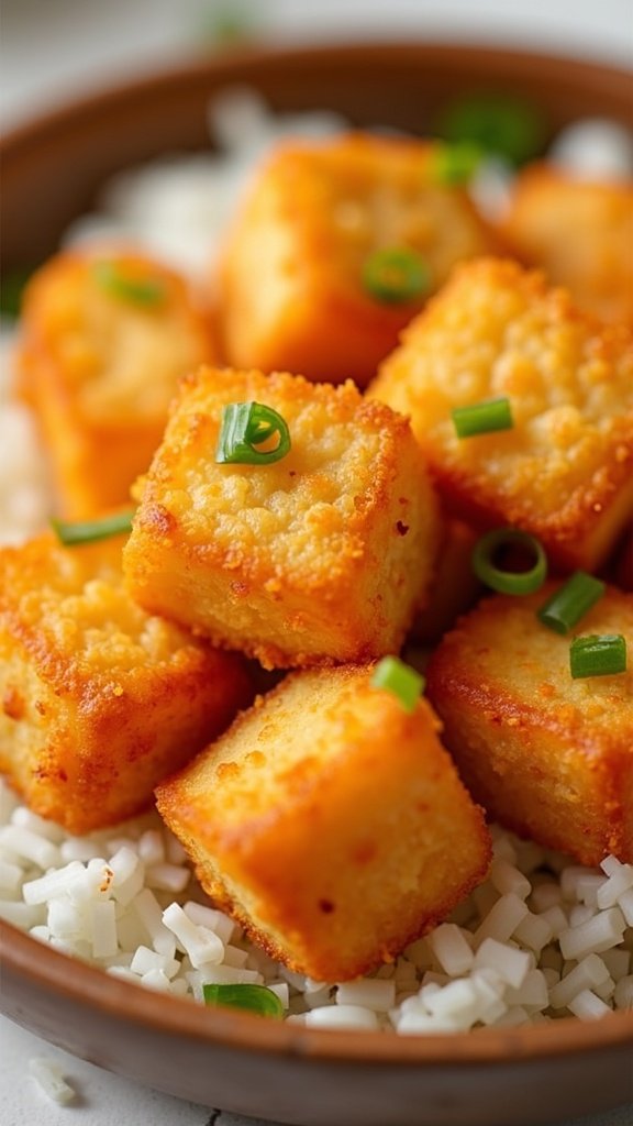 Crispy Air Fryer Tofu Nuggets