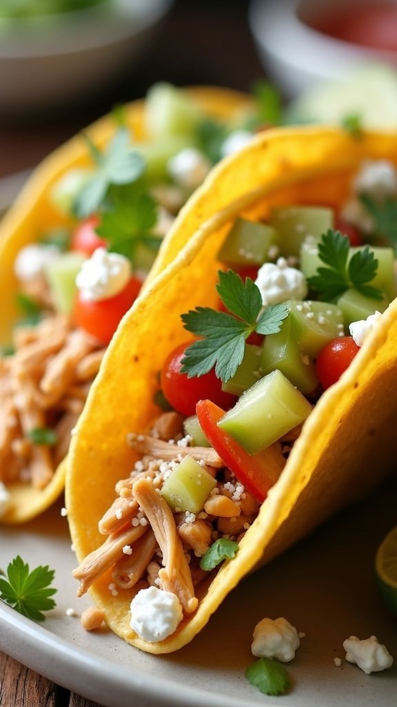 Effortless Crockpot Chicken Tacos