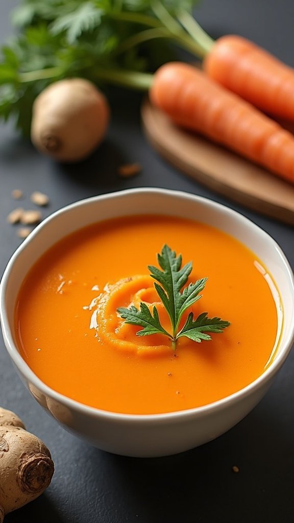 Ginger Carrot Soup for Immune Support