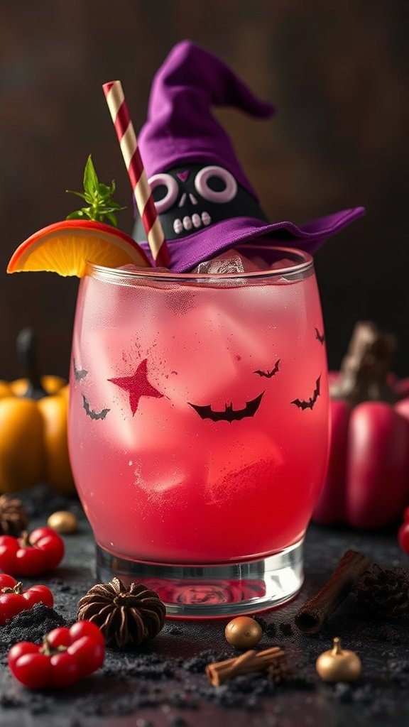 Spooky Halloween Pink Witch Punch