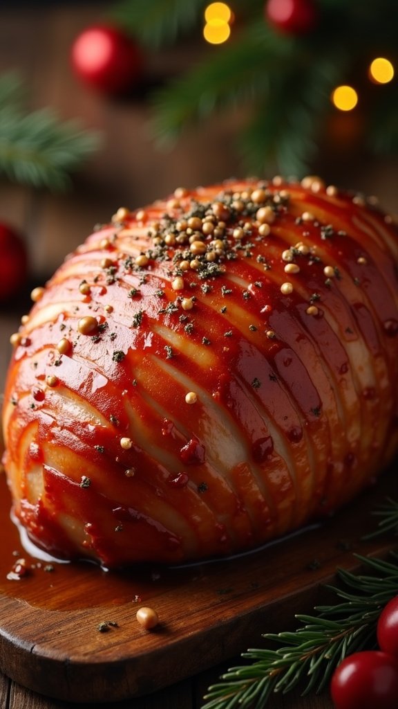 Holiday Ham with Maple Glaze