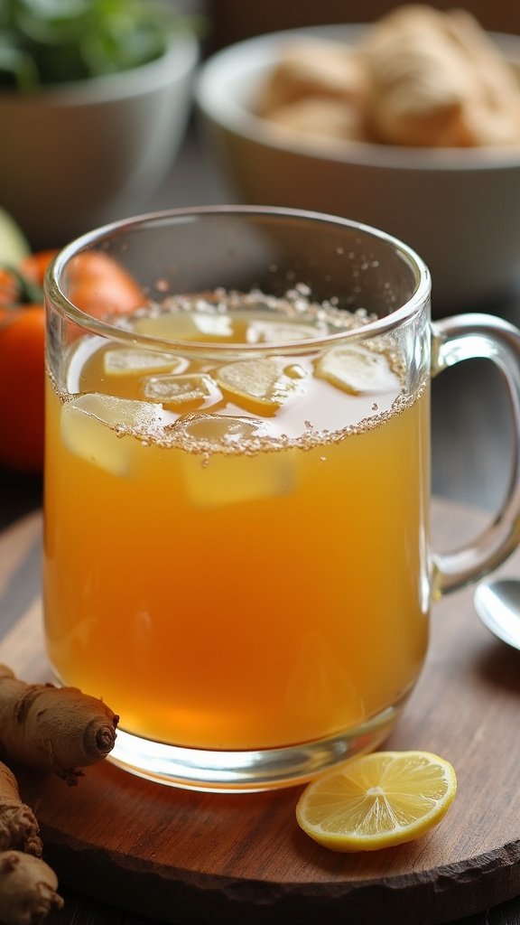 Immune-Boosting Ginger Chicken Broth