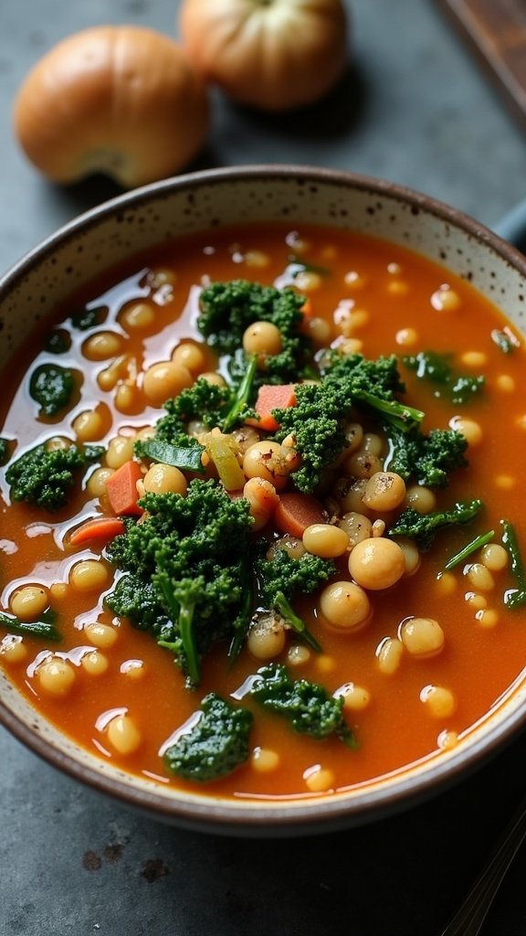 Wholesome Lentil and Kale Stew