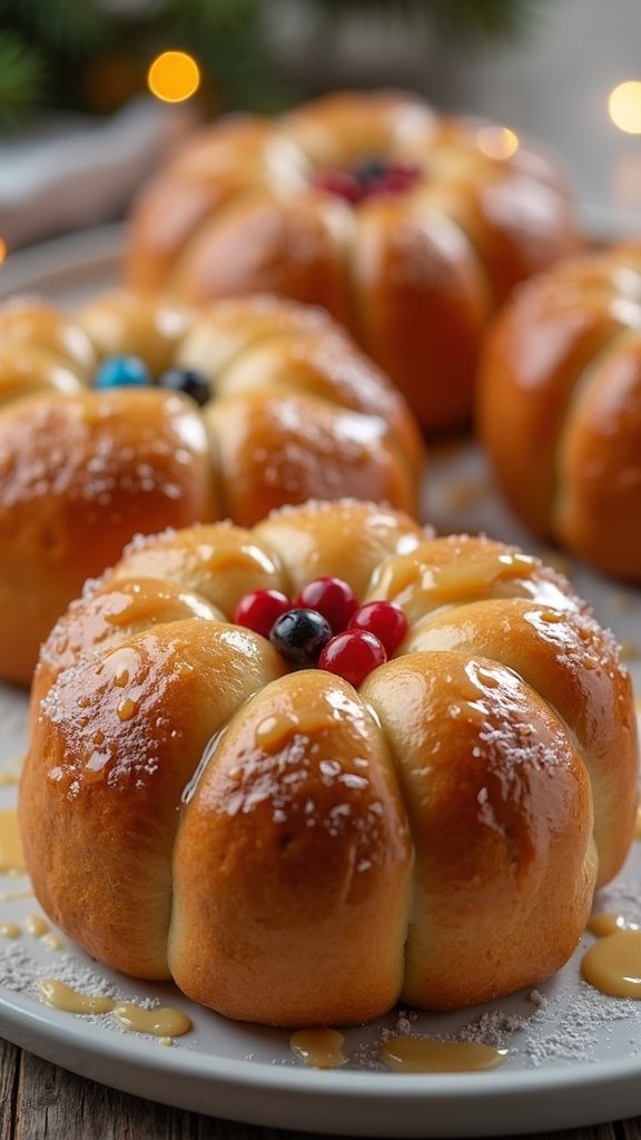 Maple Glazed Holiday Bread Treats