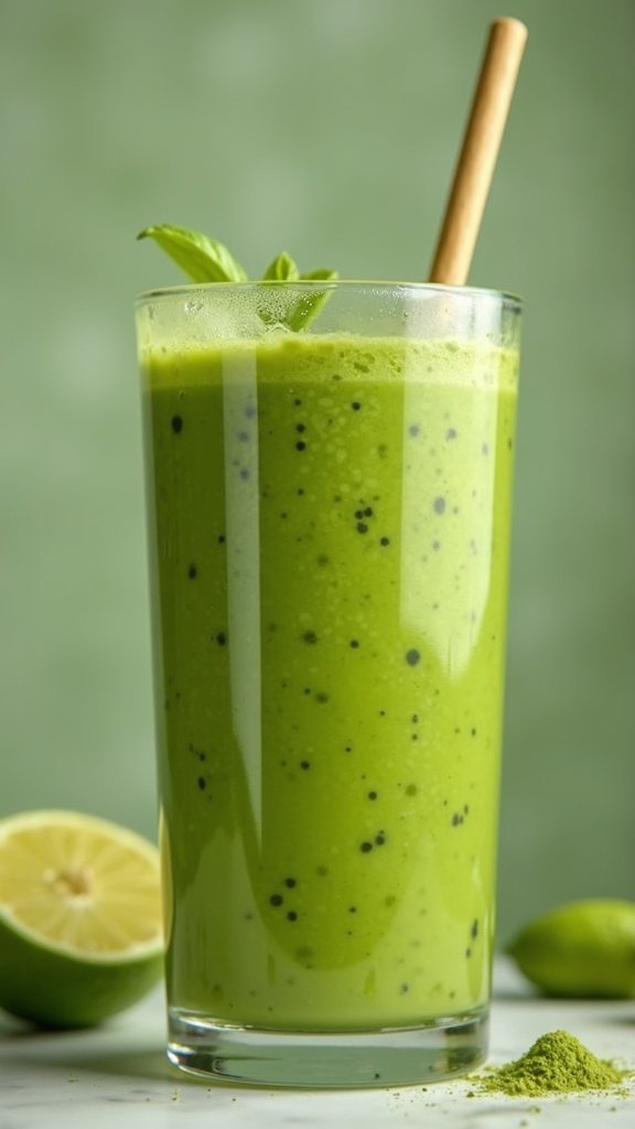 Healthy Matcha Green Tea Morning Smoothie