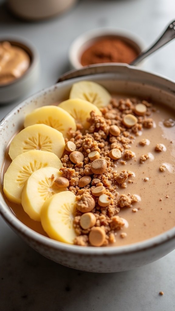 Protein-Packed Peanut Butter Smoothie Bowl