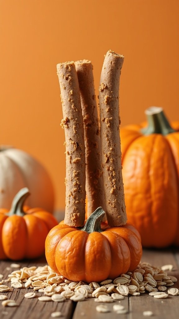 Homemade Pumpkin and Oats Dog Chew Sticks