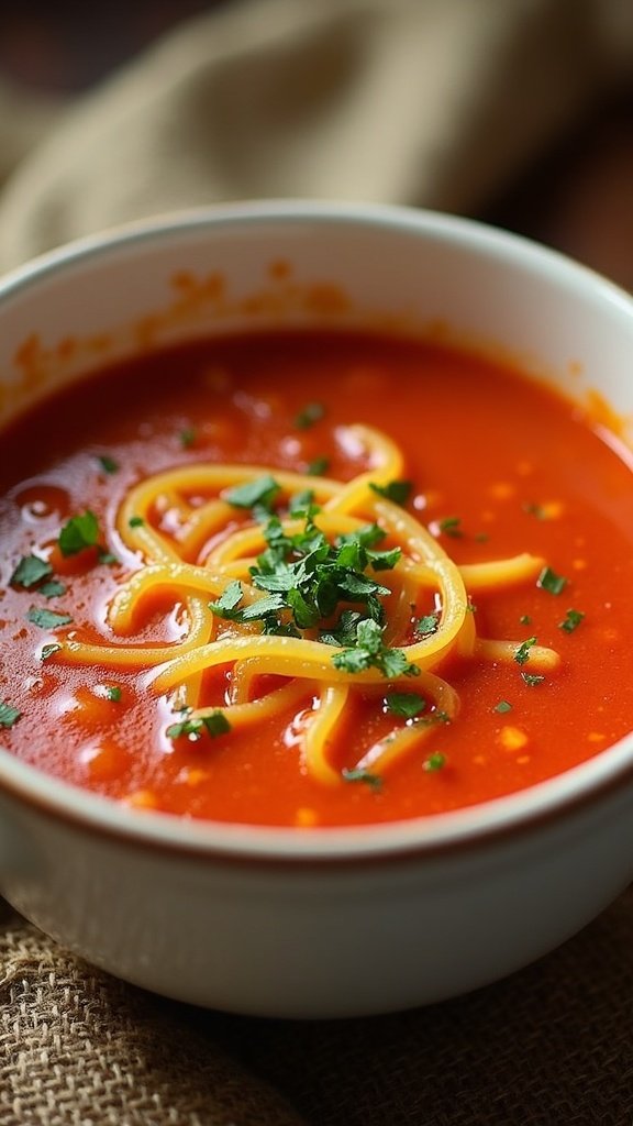 Savory Tomato Basil Winter Soup