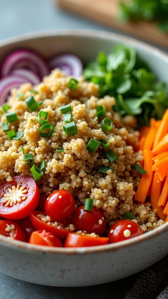 Pumpkin Spice Quinoa Salad Bowl