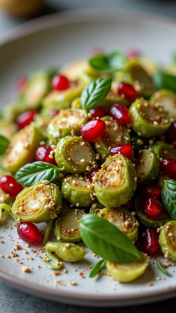 Brussels Sprouts with Pomegranate Vinaigrette
