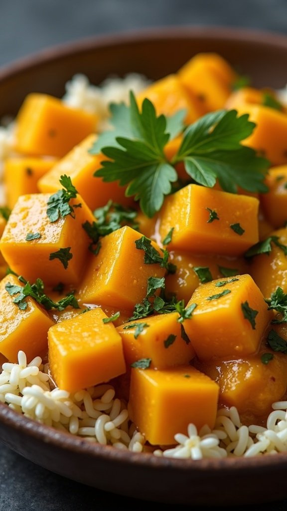 Vegan Butternut Squash Curry Feast
