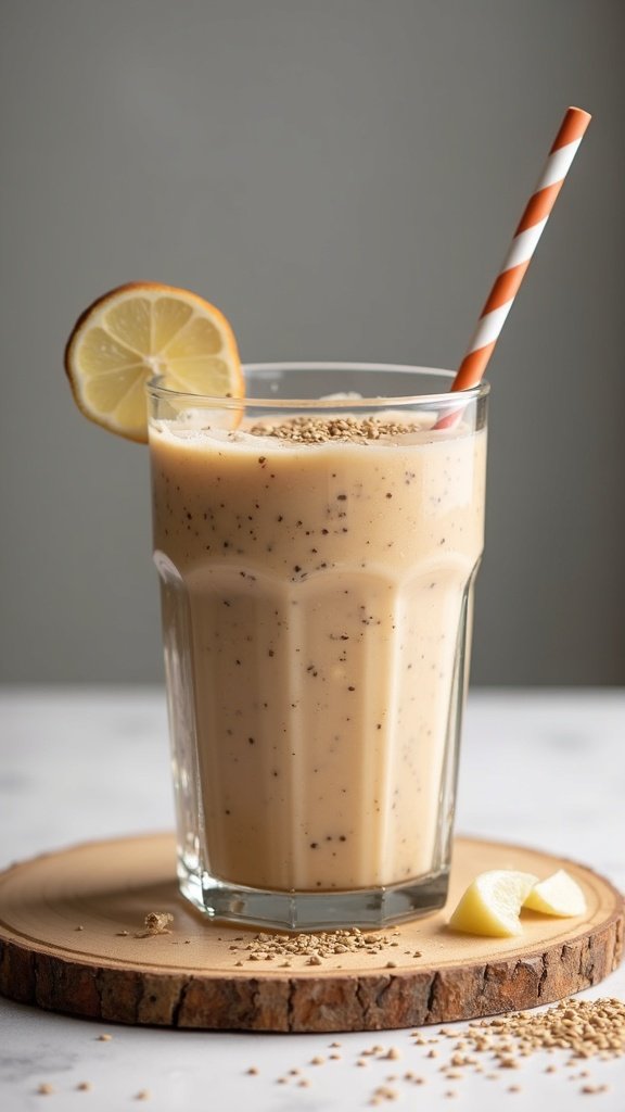 Vegan Chia Seed Protein Smoothie