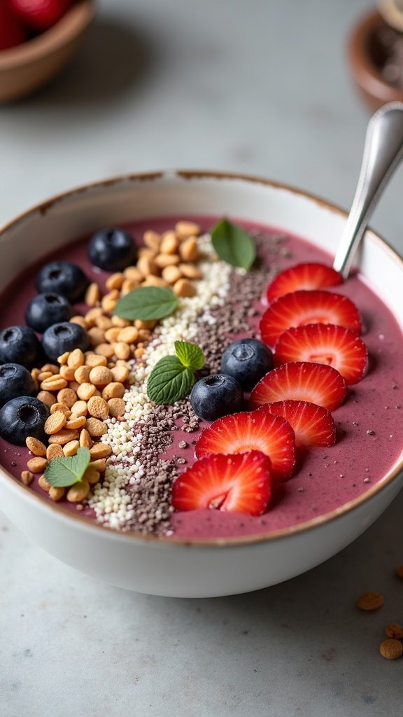 Vegan Chia Smoothie Bowl Treat
