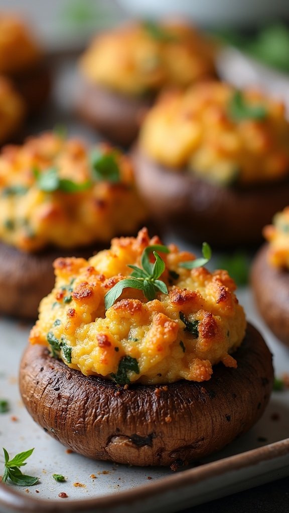 Vegan Stuffed Mushrooms for Parties