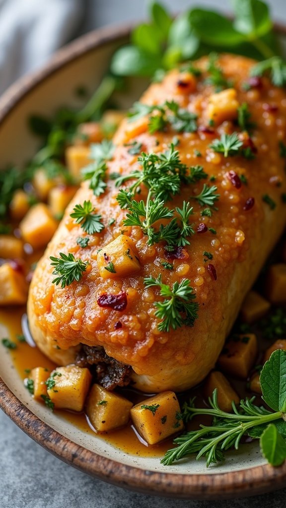 Vegan Stuffing with Seasonal Herbs