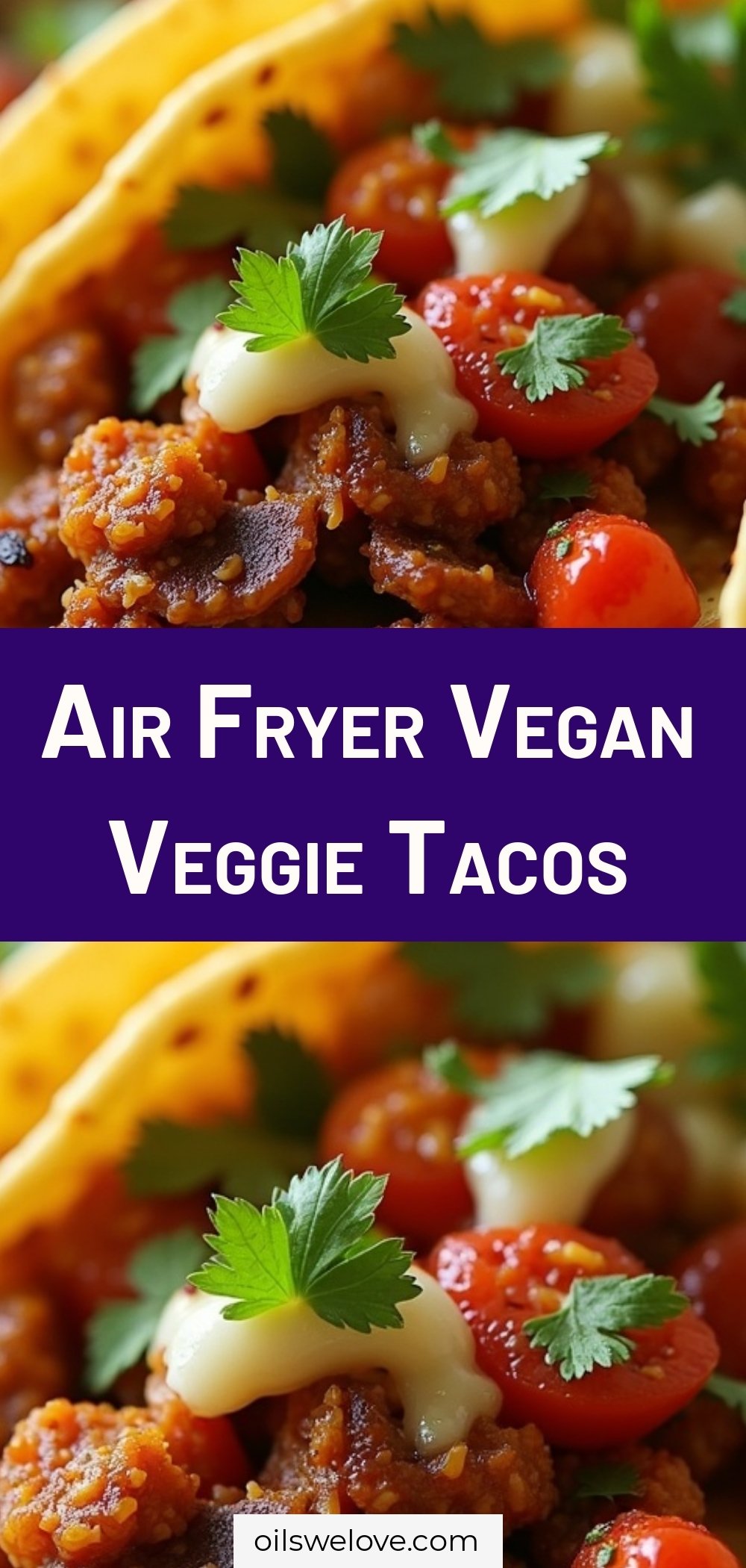 Air Fryer Vegan Veggie Tacos