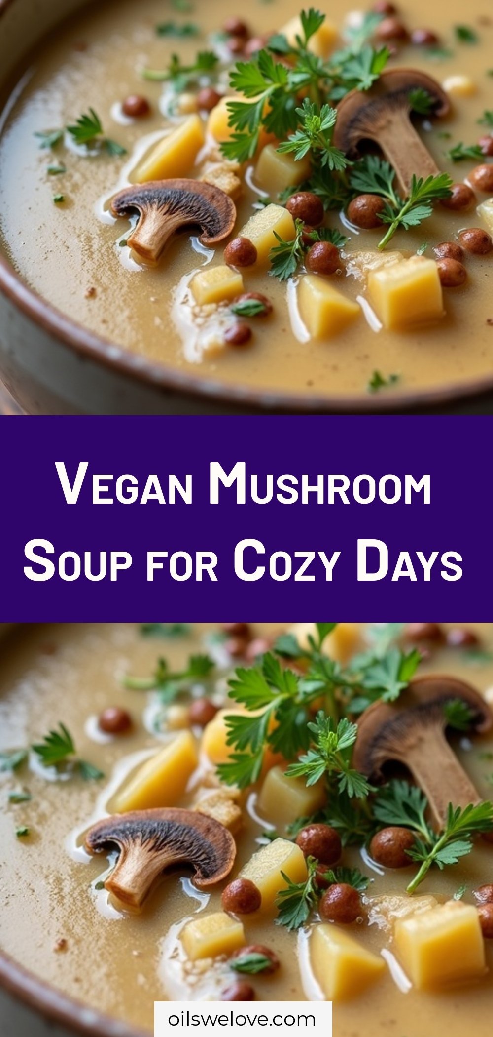 Vegan Mushroom Soup for Cozy Days