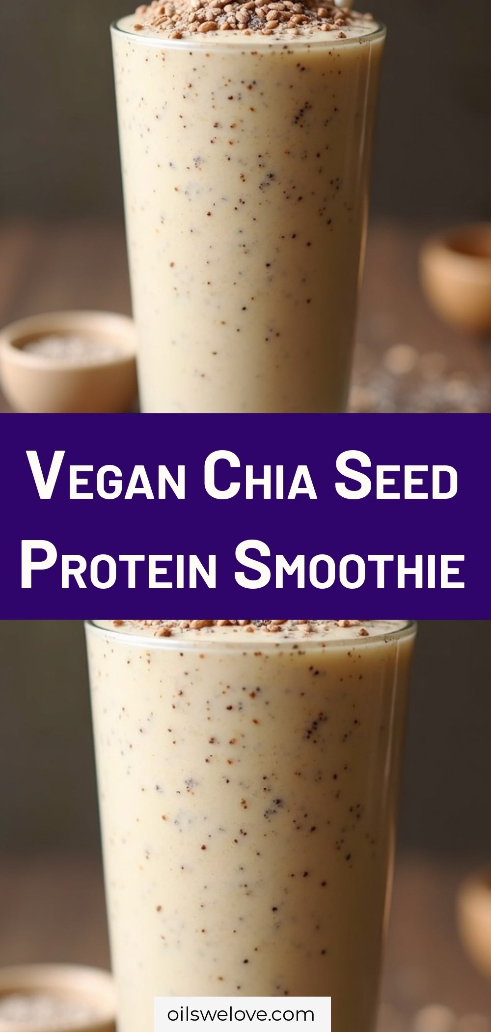 Vegan Chia Seed Protein Smoothie