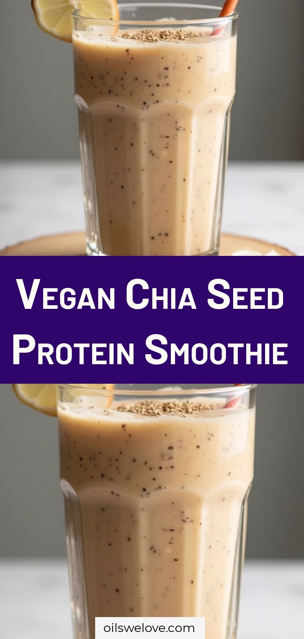 Vegan Chia Seed Protein Smoothie