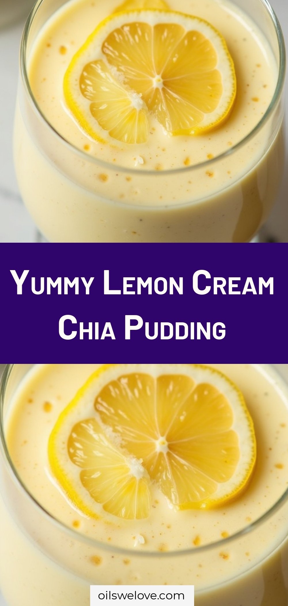 Yummy Lemon Cream Chia Pudding