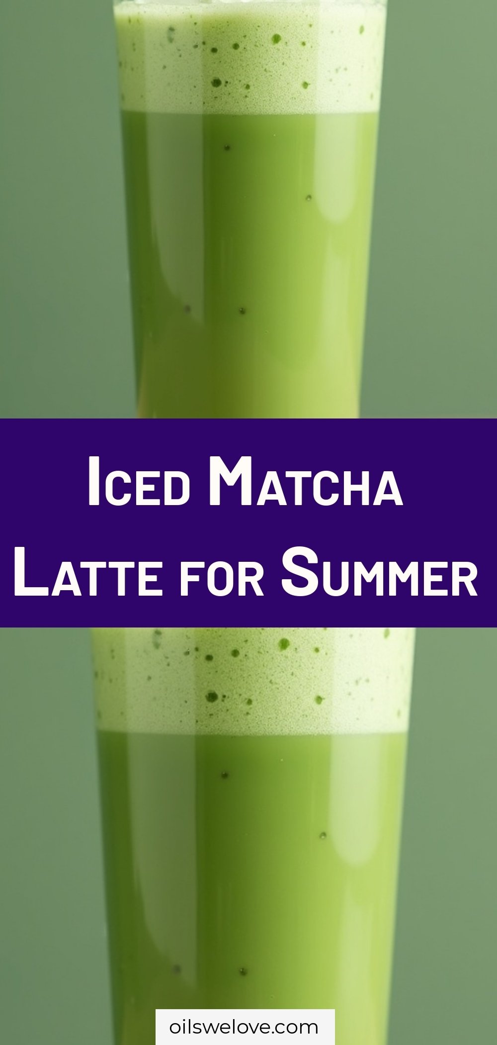 Iced Matcha Latte for Summer