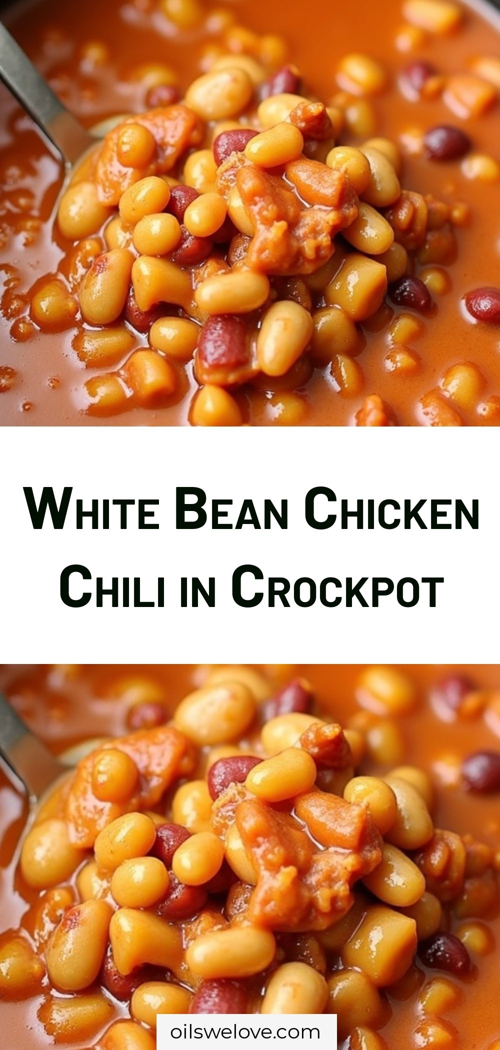 White Bean Chicken Chili in Crockpot