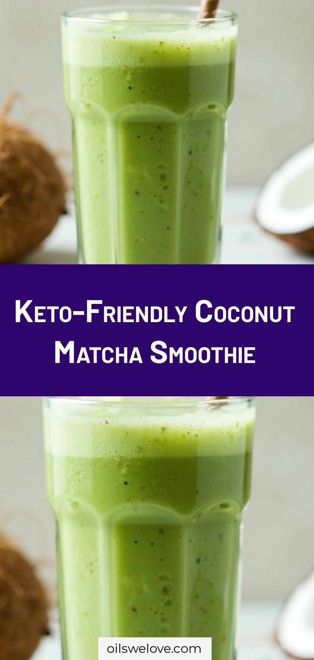 Keto-Friendly Coconut Matcha Smoothie