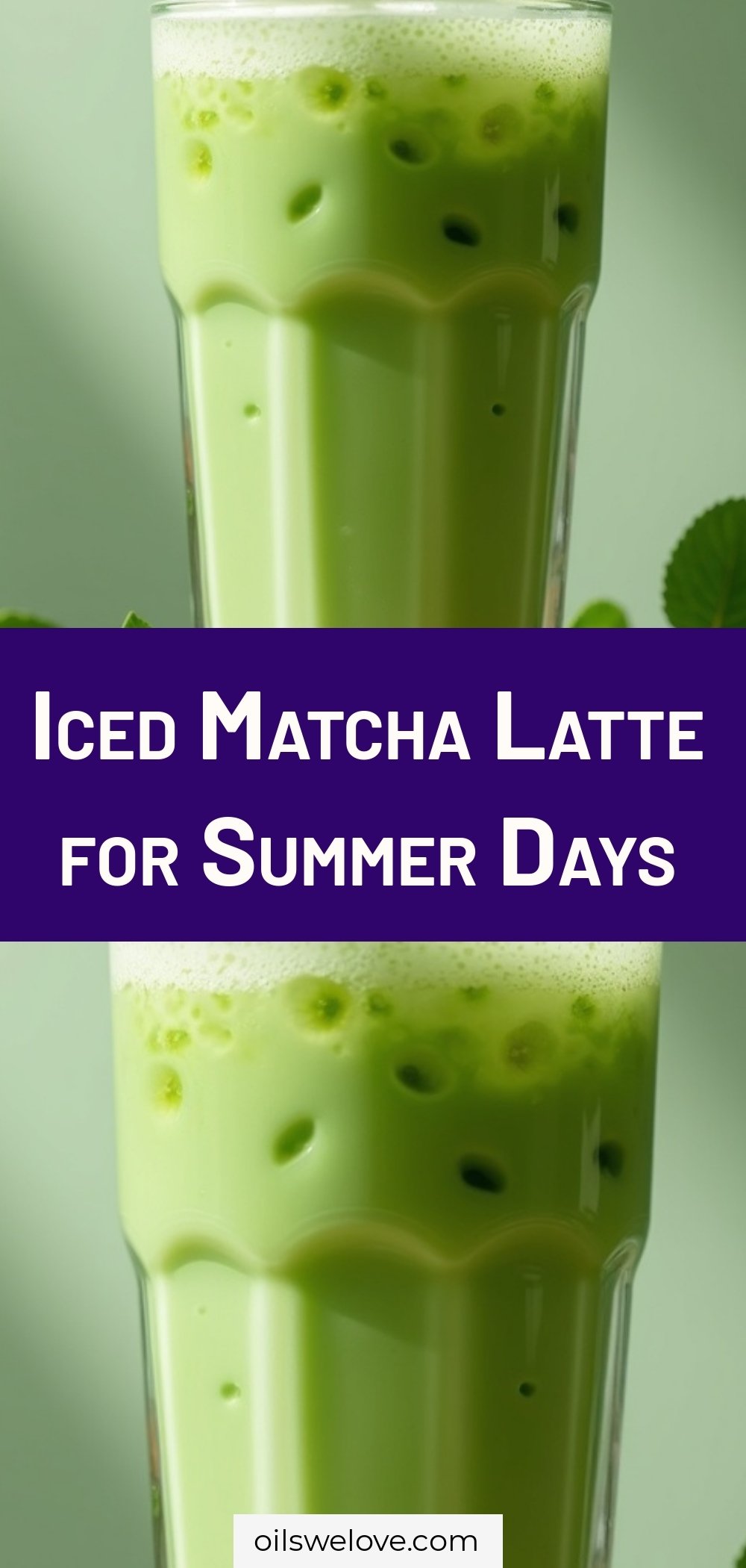 Iced Matcha Latte for Summer Days