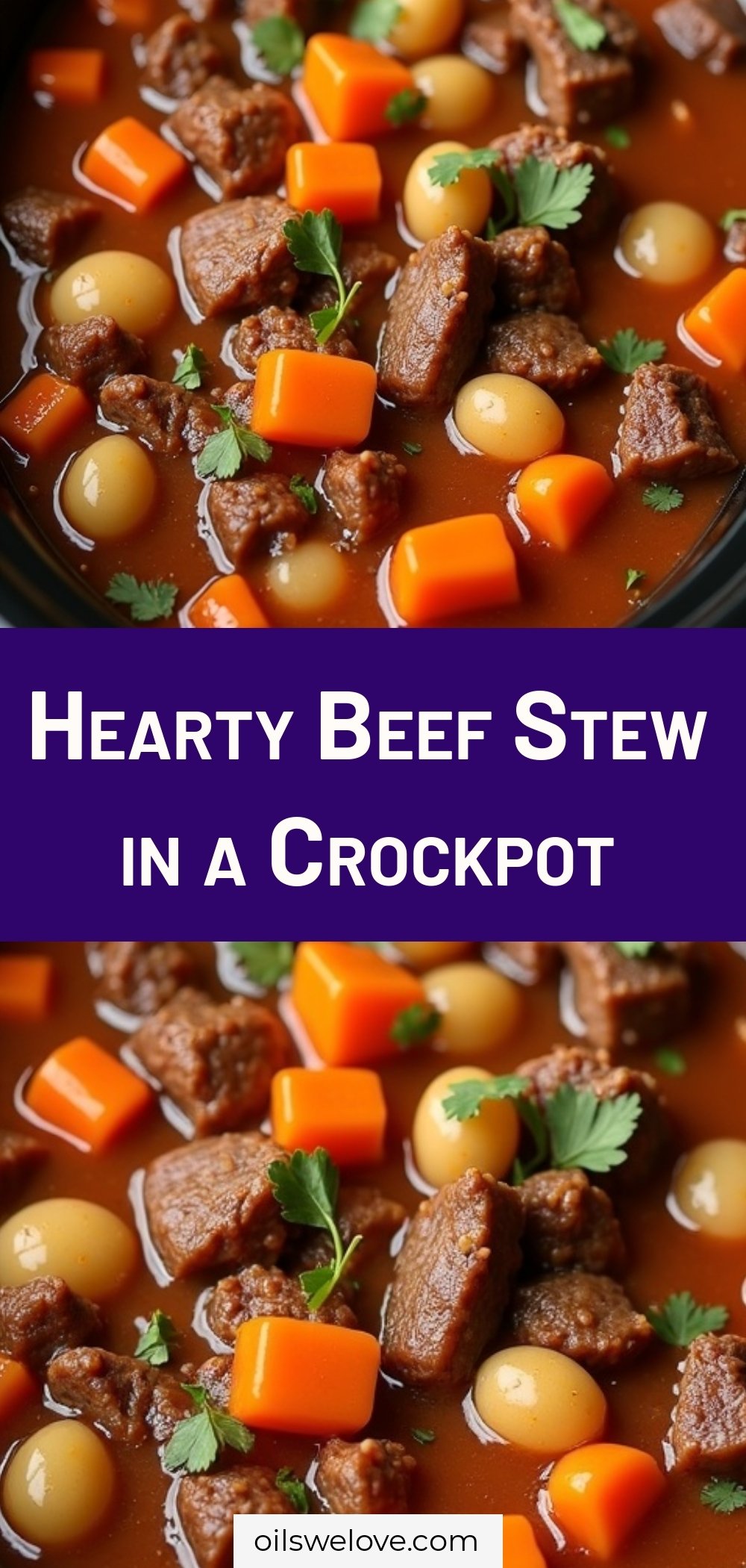 Hearty Beef Stew in a Crockpot