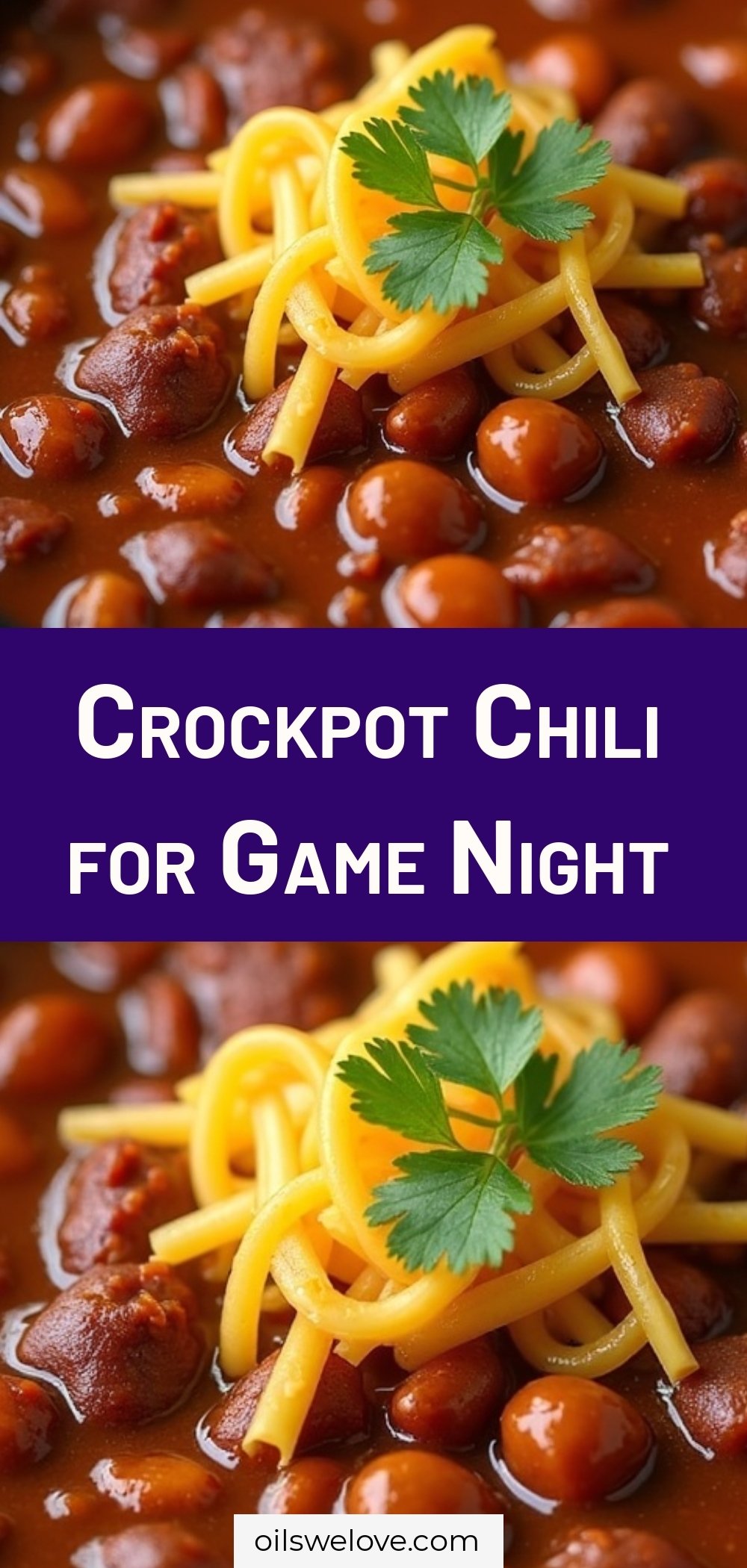 Crockpot Chili for Game Night