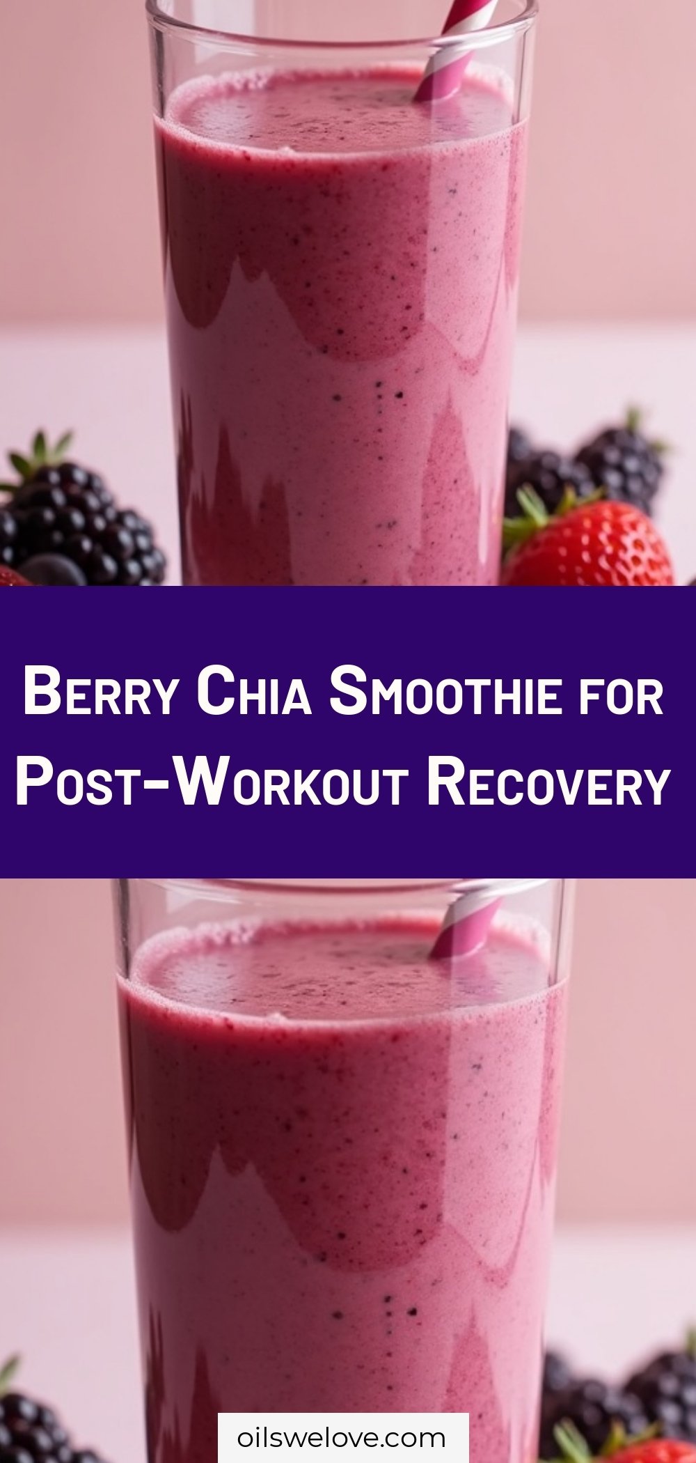 Berry Chia Smoothie for Post-Workout Recovery