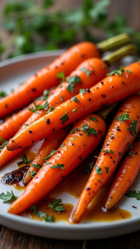 Balsamic Glazed Carrots for Holidays