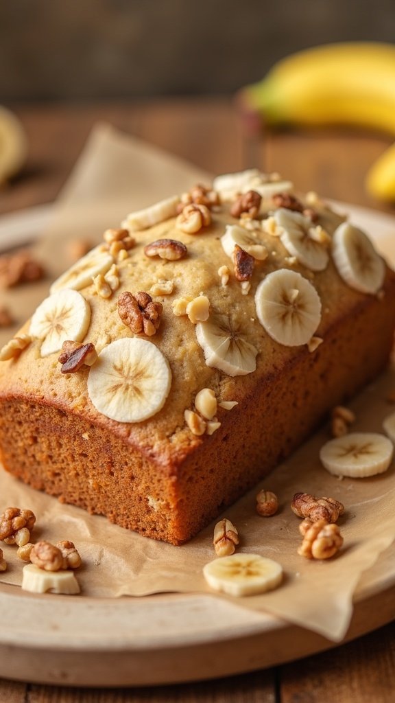 Banana Walnut Sweet Bread Treat