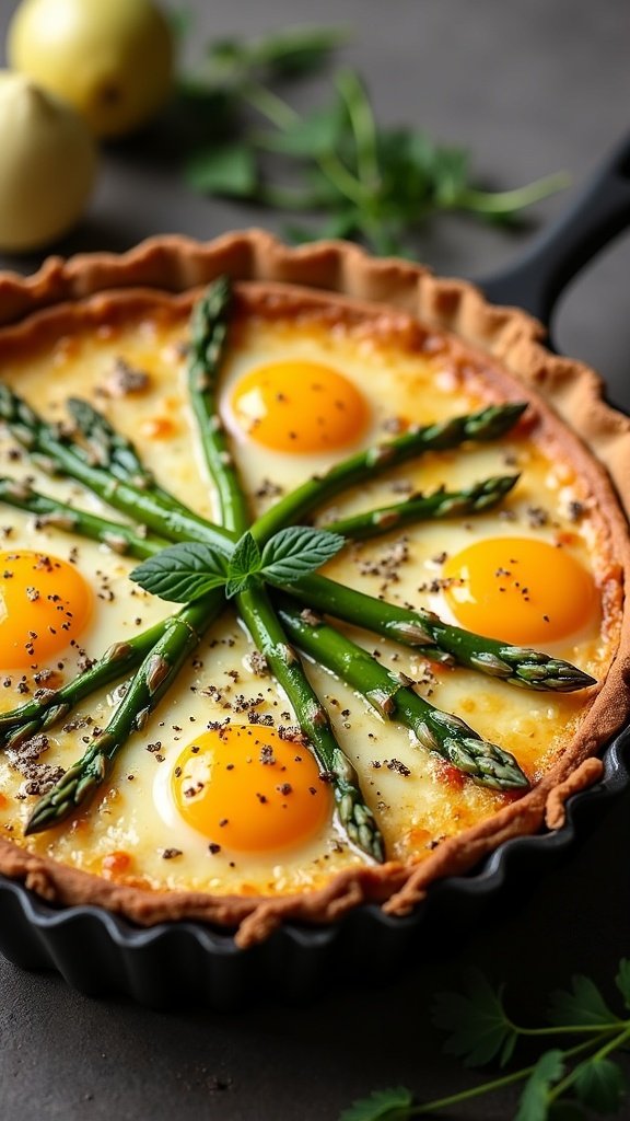 Breakfast Quiche with Asparagus