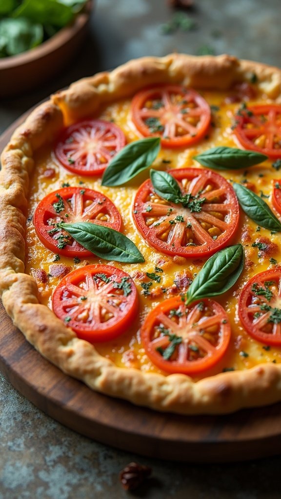 Brunch-Worthy Tomato Basil Quiche
