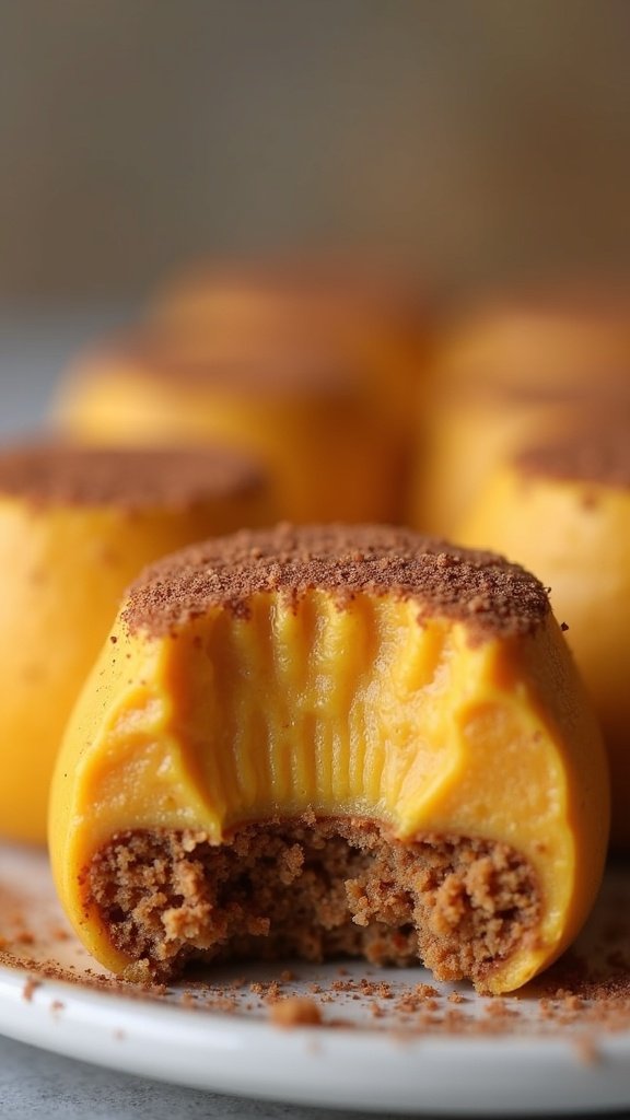 Chai-Spiced Pumpkin Mousse Bites