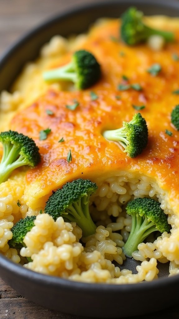 Cheesy Broccoli Rice Bake