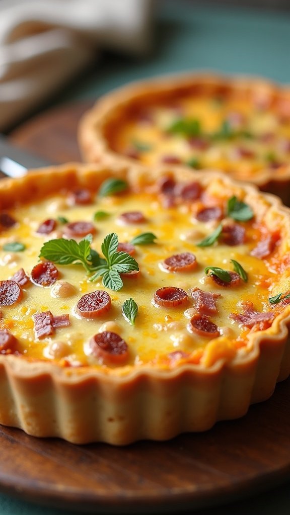Cheesy Ham Quiche for Busy Mornings