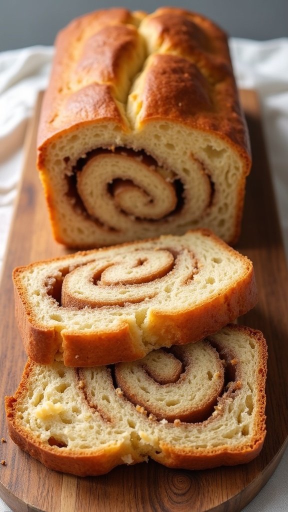 Cinnamon Swirl Breakfast Loaf