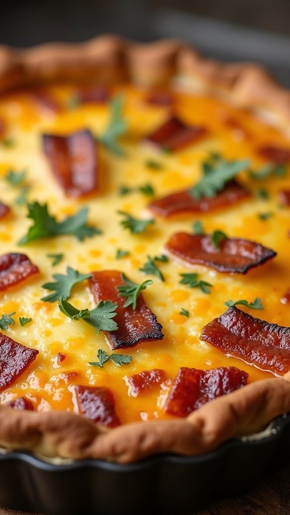 Classic Bacon and Cheese Quiche