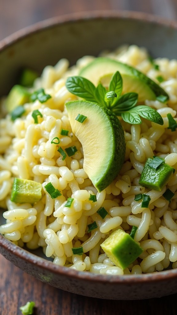 Creamy Avocado and Lime Rice