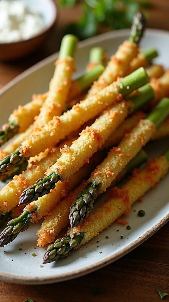 Crispy Parmesan Asparagus Fries